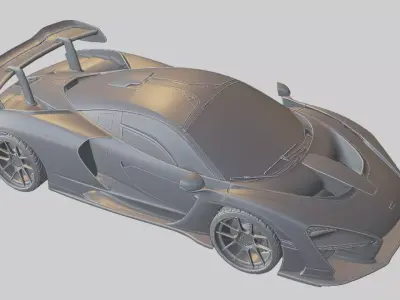 High Performance Supercar Low-poly 3D model