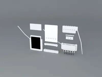 Guitar bridges Free 3D model