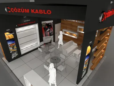 Exhibition Stand - ST0066 3D model