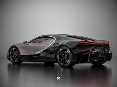 Bugatti Tourbillon 2024 - Fully Rigged Ready for Animation Free 3D model