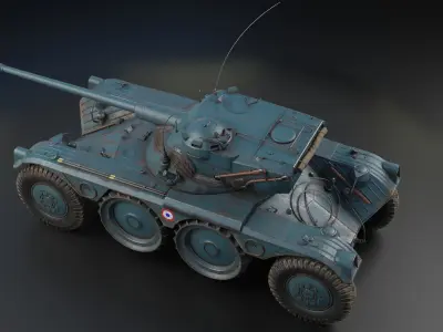 Panhard EBR 75 PBR Model 3D model