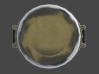 Vintage stainless cooking pot Free 3D model