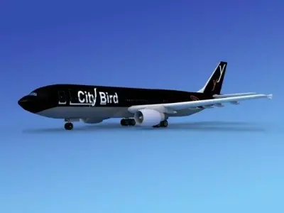 Airbus A300 City Bird 3D model