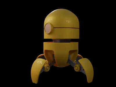 3d model robot Low-poly 3D model