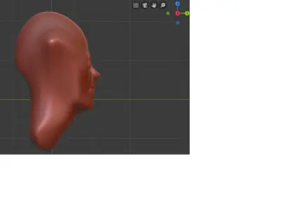 Alien Face Model 3D model