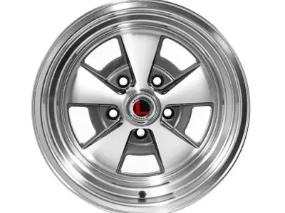 Legendary Wheel Co Flat 5 Alloy Wheel Charcoal Machined Low-poly 3D model