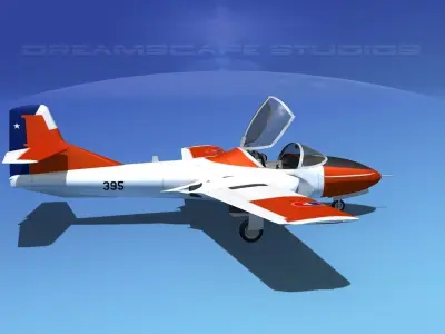 Cessna T-37 Tweetybird Chile 3D model