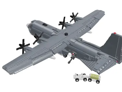 MocBricks3D - Lockheed AC-130 3D print model