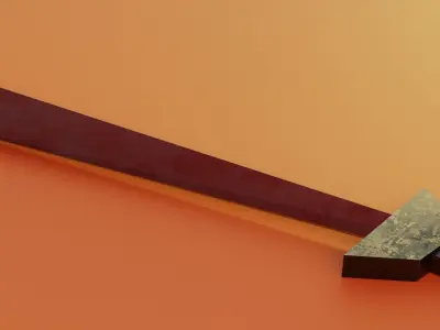 Dragon longsword Low-poly 3D model