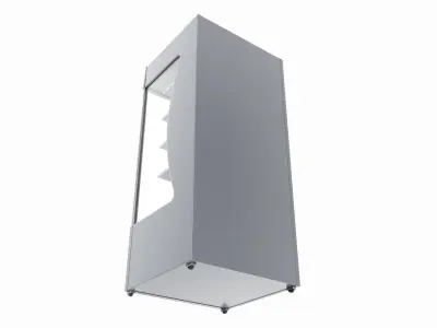 Store open front cooling shelf 3D model
