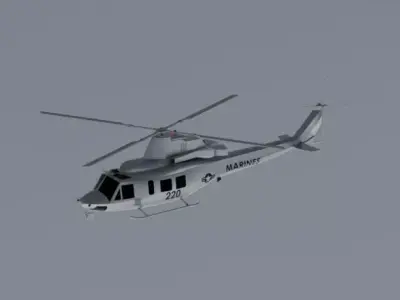 Bell UH-1Y Venom helicopter 3D model