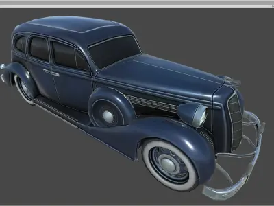 ZIS 101 A  - low poly  Low-poly 3D model