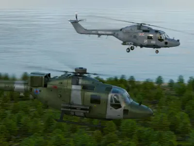Westland Lynx AH7 3D model