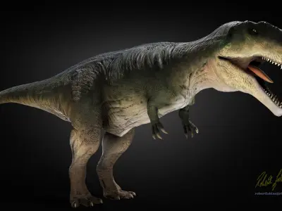 Giganotosaurus Low-poly 3D model