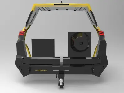 Ecotechne Rear Bumper for Toyota Fortuner Low-poly 3D model