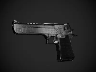 Desert Eagle 50 AE Low-poly 3D model