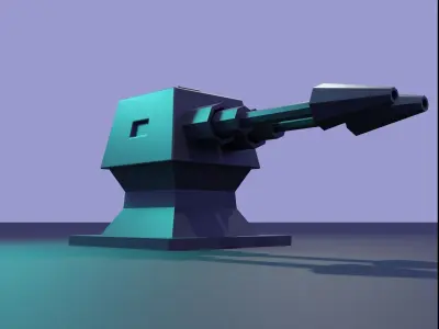 The Tank animation 3D model