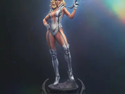 Barbarella Statue  3D print model