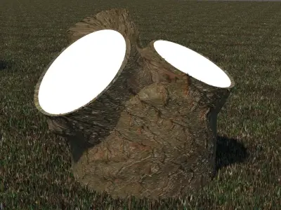 garden lighting 3D model 2