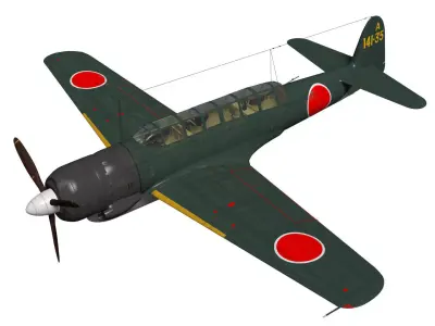 Nakajima C6N Saiun MYRT 3D model