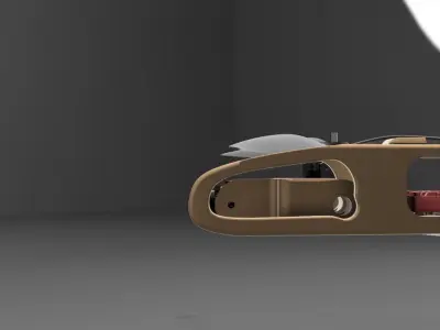 ARTAIR FPV HEADUNIT FIIXED CAMERA MOUNT 19MM WITH VTX MOUNT 3D print model