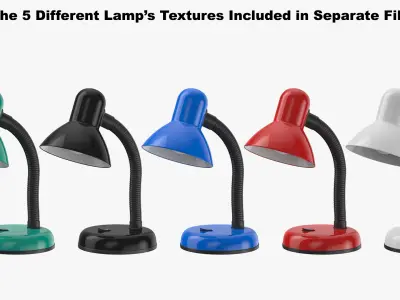 Desk Lamp 02 3D model buy