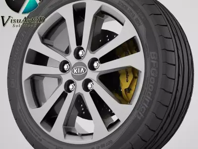 Wheel Kia 9 3D model