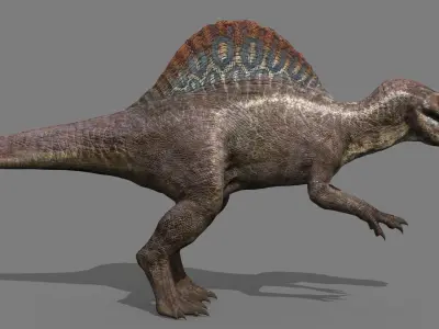 Suchomimus Mongolica - 8K animated JP3 Spinosaur 3D model
