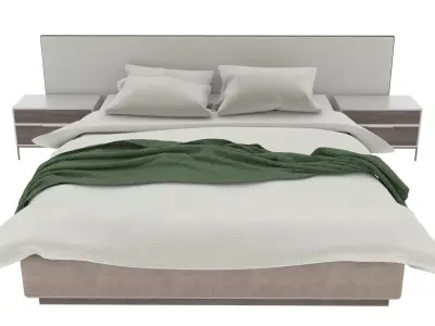 Minimalist Bed Free 3D model