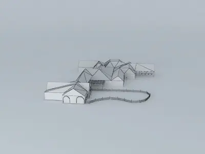 SeaWorld San Diego Old Cyldesdale Resturant 3D model