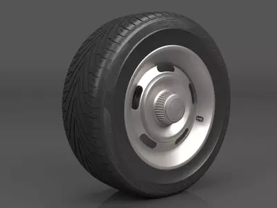 Realistic Wheel Tire 5 3D model