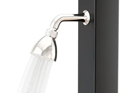 Contemporary shower Quartz 3D model