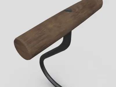 Meat Hook 4 Low-poly 3D model