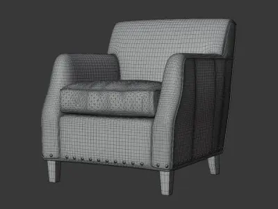 Fairfield Elgin Lounge Chair 3D model