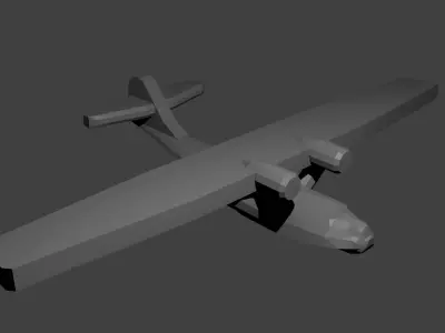 US PBY Catalina Flying Boat Free 3D print model