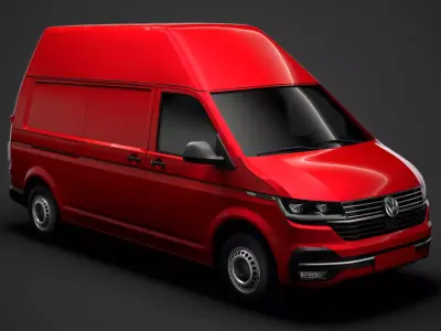 Volkswagen Transporter Van L2H3 T61 2020 3D model