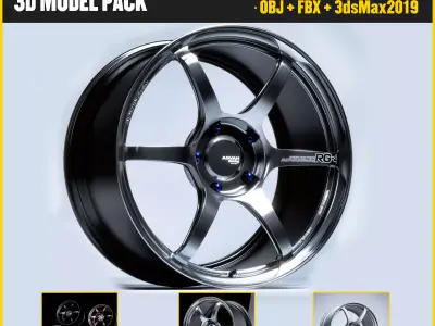 ADVAN Racing RG4 Low-poly 3D model