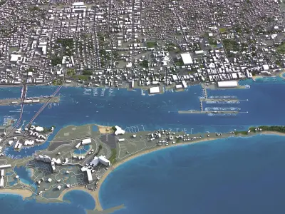 Nassau Low-poly 3D model