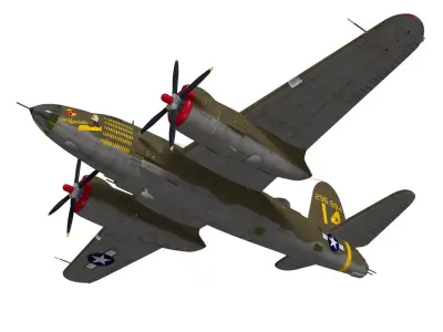 Martin B-26 Marauder 3D model