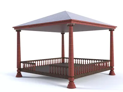 Uzbek tapchan 3D model