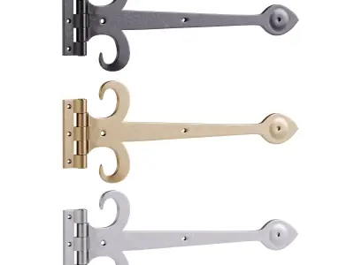 Heavy Duty Strap Hinge for Gates and Doors 3D model