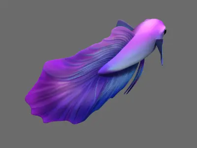Cartoon Fish05 Rigged 3D model
