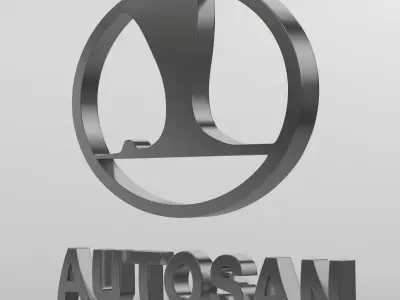 autosan logo 3D model