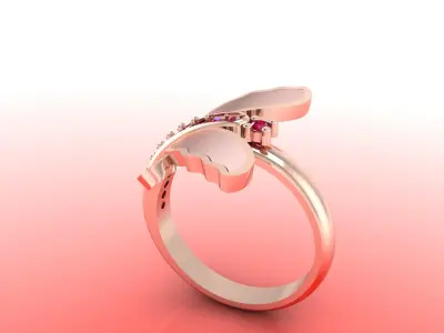 buterfly ring 3D model