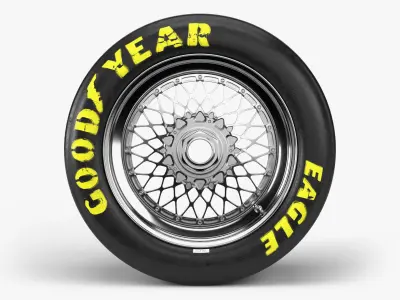Goodyear Eagle BBS E55 Combo 3D model