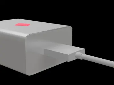 Power Adaptor Free low-poly 3D model