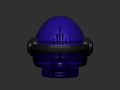 helmet high poly sculpt 3d printable ver 7 3D model 3D model 218