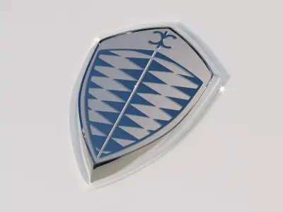  Koenigsegg Emblem Free 3D model