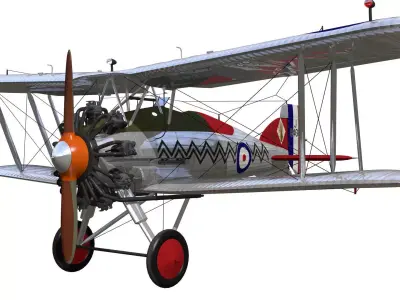 Gloster Gamecock 3D model