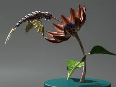 Steampunk Colibri 3D model